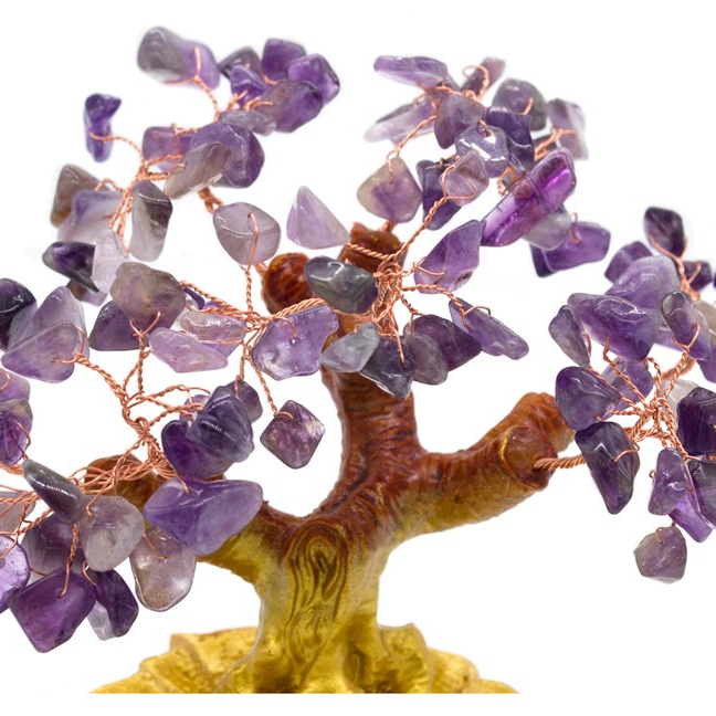 Crystal Bonsai Money Tree Feng Shui Figurine